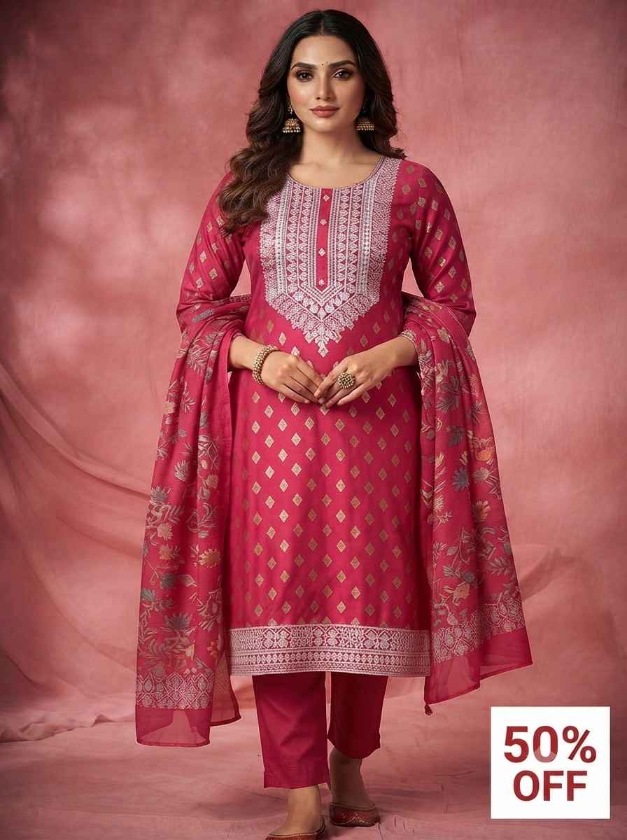 33. Pure Silk Red 3 Piece - SIZE XL