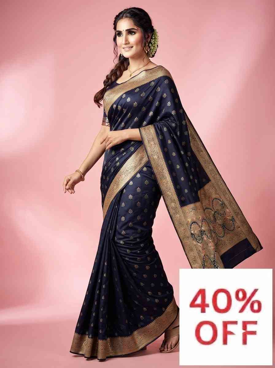 87. Mashru  Silk Dual  Tone Saree