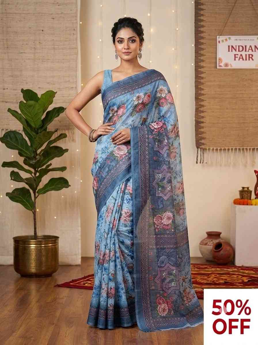 110. Fashion Digital Print Saree