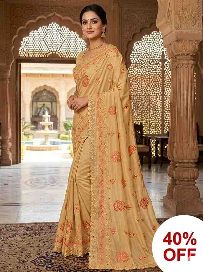 Queen Embroidery Saree (39)