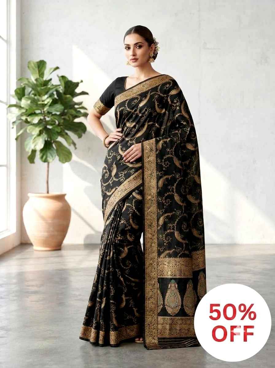 Premium Mashru Dual Tone Silk Saree (12)