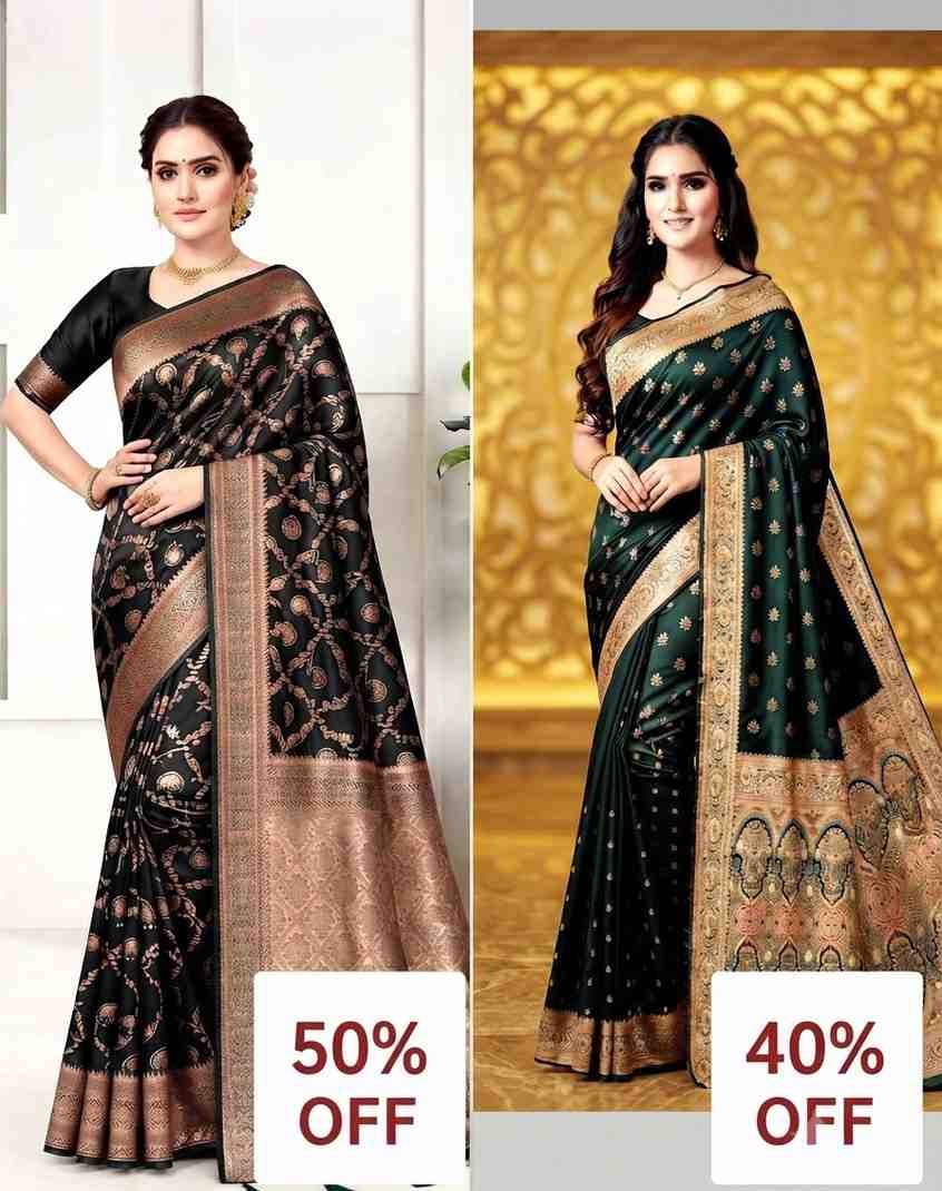 Combo Mashu and Katan Silk Saree