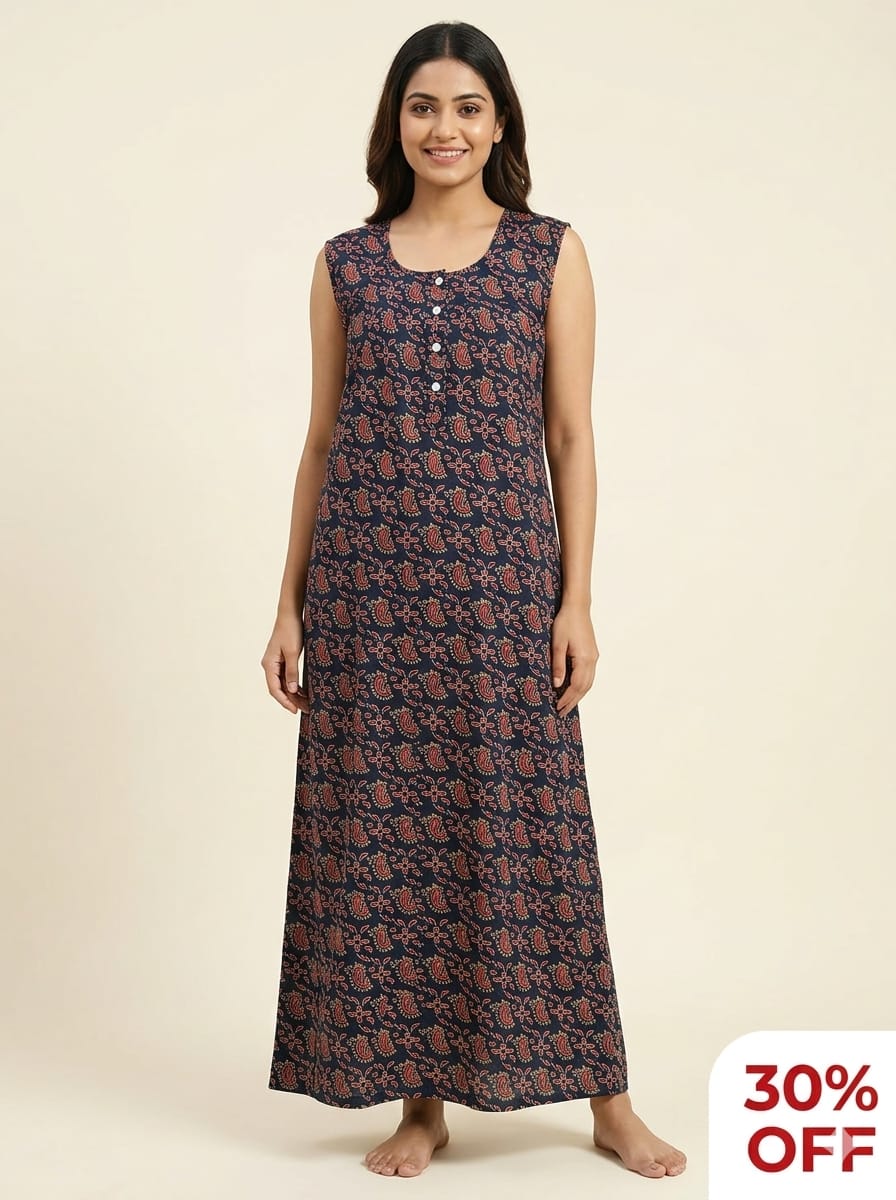 20. Sunil branded Cotton Nighty- Free Size