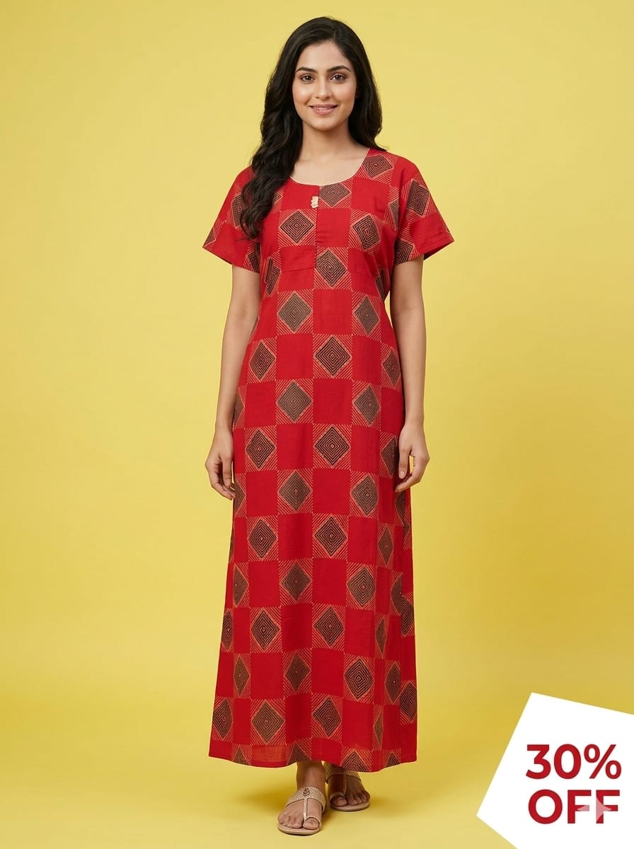 11. Sunil Beauty red nighty