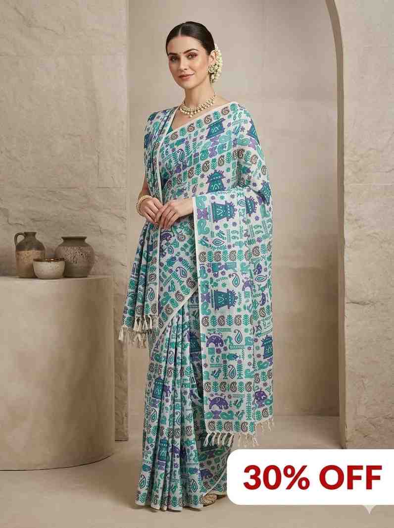 43. Makmal Cotton Saree