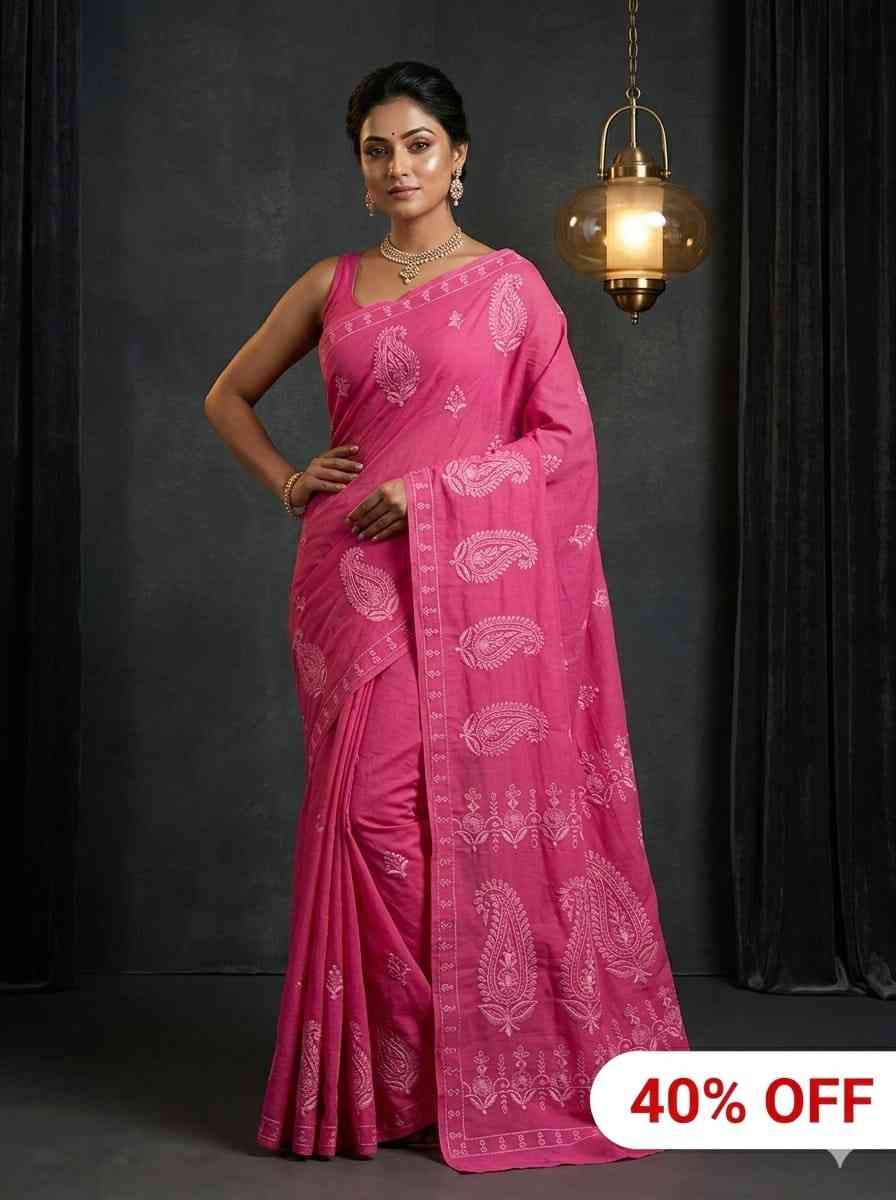 Maharani Embroidery Saree (01)