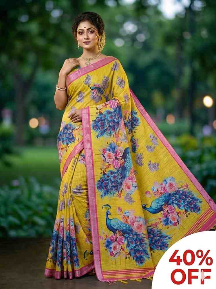 52. Mayur Digital Print Saree