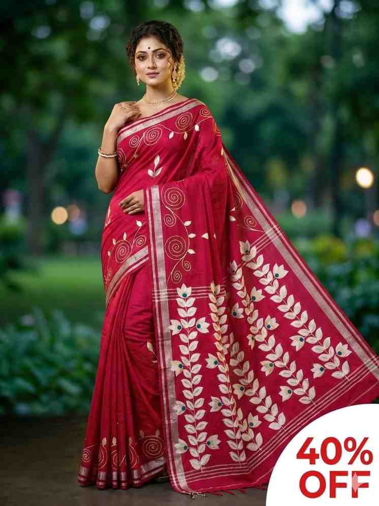 55. Beauty Hand Print Saree