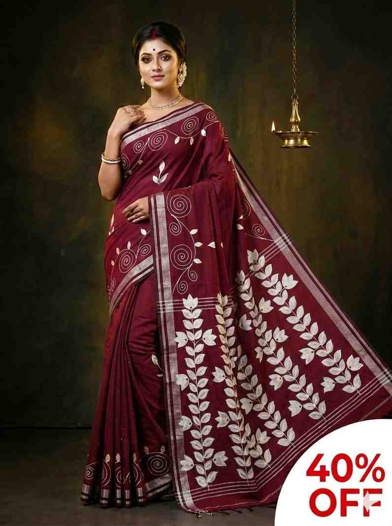 58. Beauty Hand Print Saree