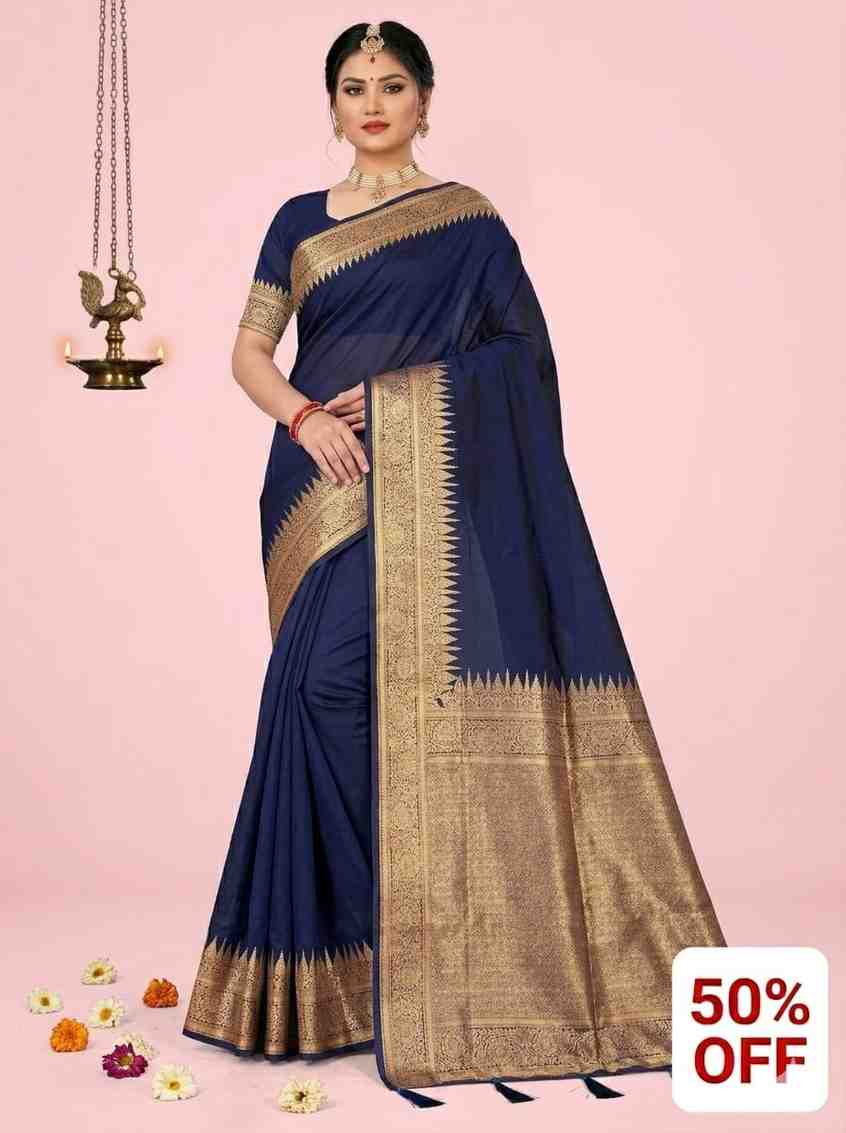 79. Trendy Plain  coloured silk saree