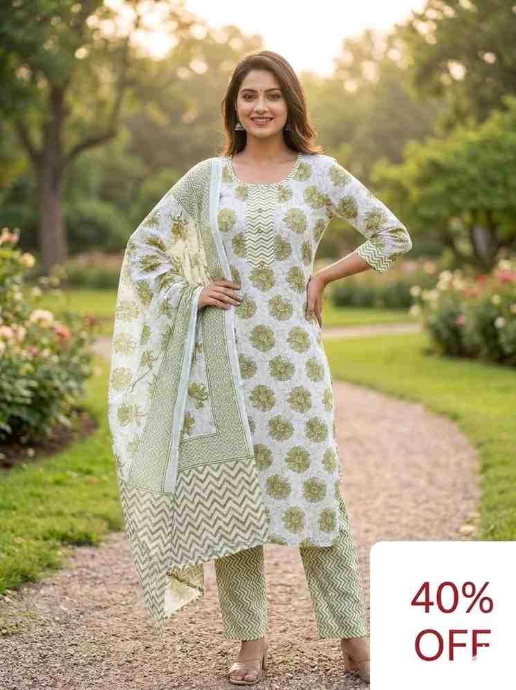 22. Reshmi Green 3pcs set- Size XL