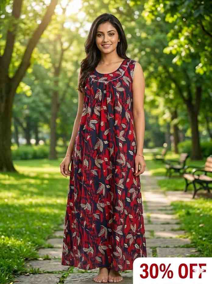 6. Sunil Trendy Nighty- Free Size